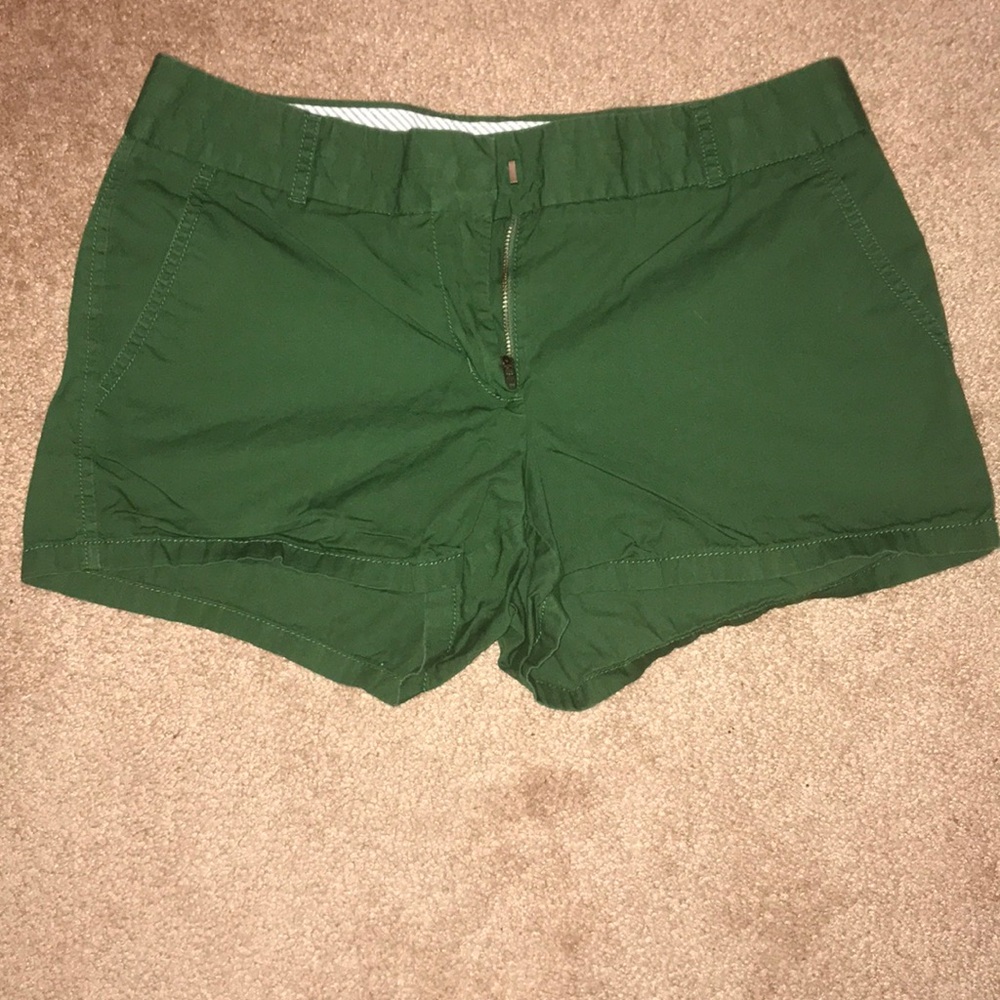 J. Crew hunter green 3” shorts